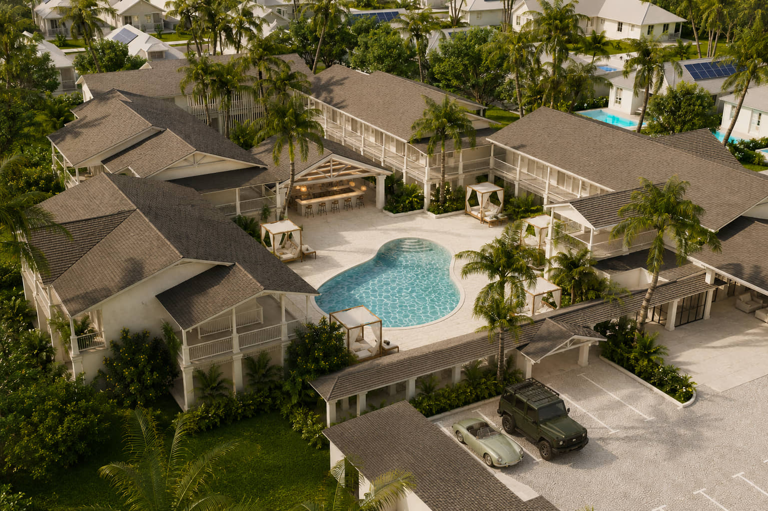 Birds-Eye-View-Render Eight Palm Cove – Palm Cove — Lot 40